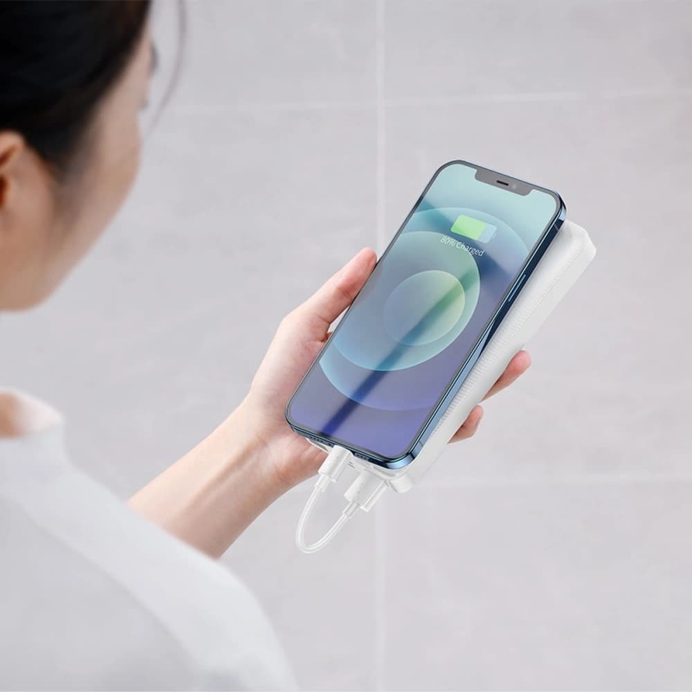 Powerbanka Baseus Bipow 30000mAh 15W + kabel 4w1 USB-A / microUSB, 2xUSB-C, Lightning 1.2m - 11