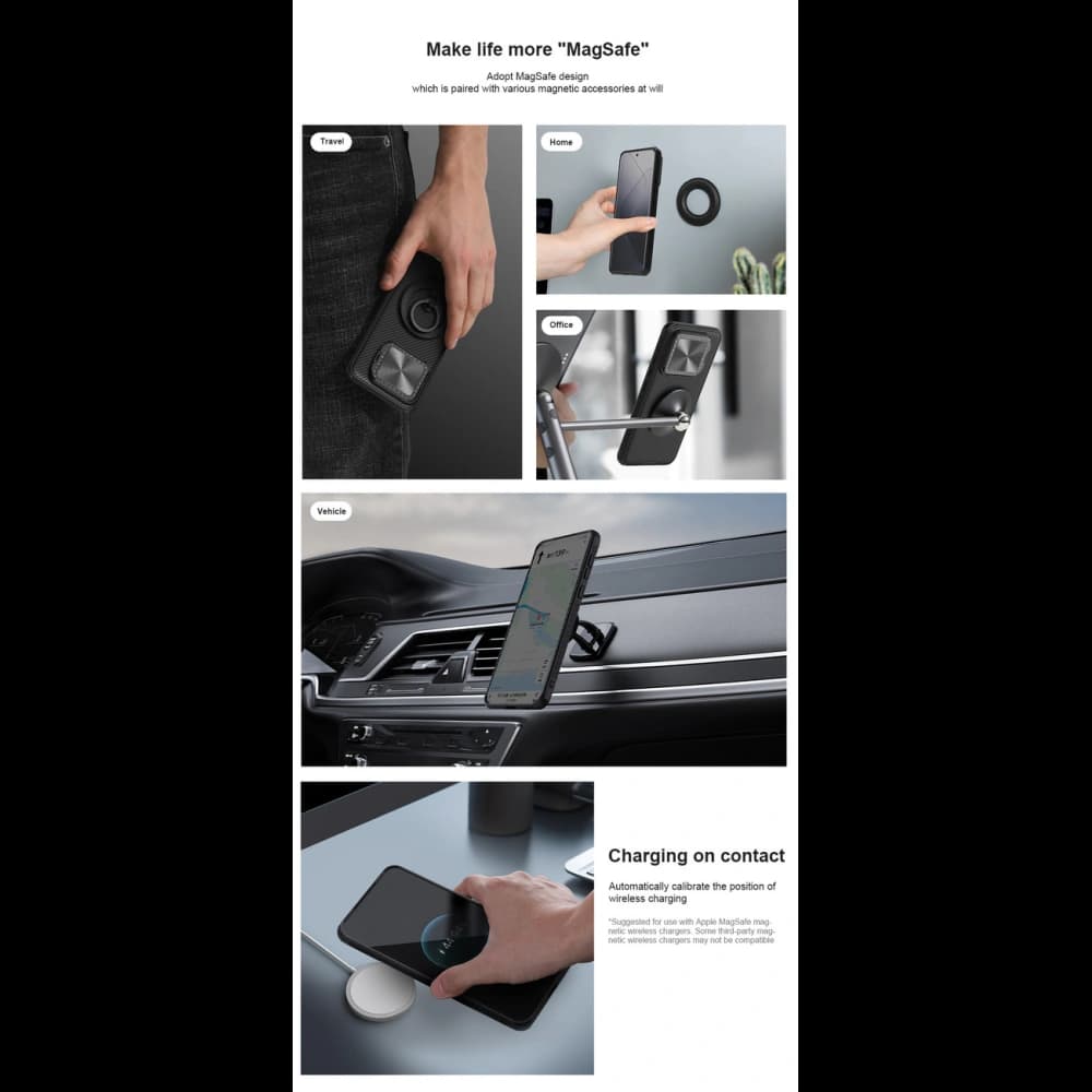 Etui Nillkin CamShield Prop Magnetic Case Xiaomi 14 Pro černé - 10