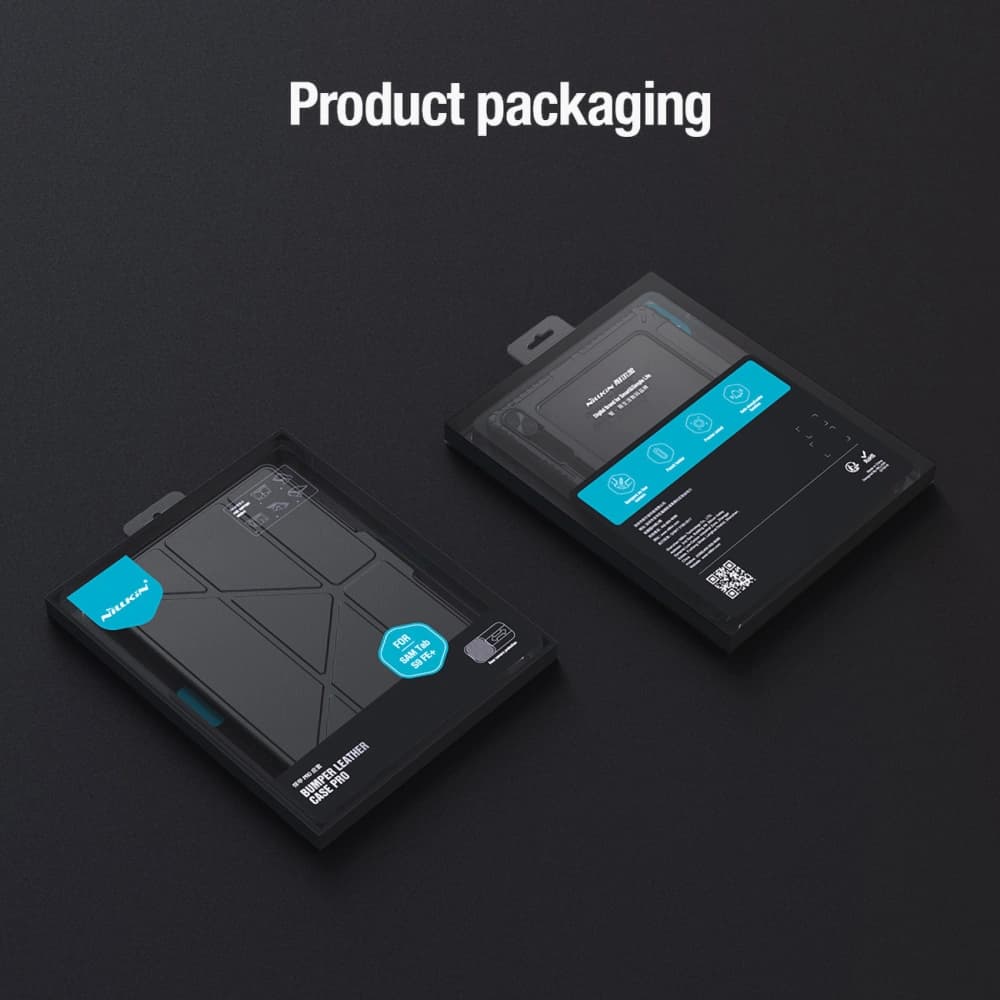 Case Nillkin Bumper Leather Case Pro Samsung Galaxy Tab S9 FE+ Plus schwarz - 22