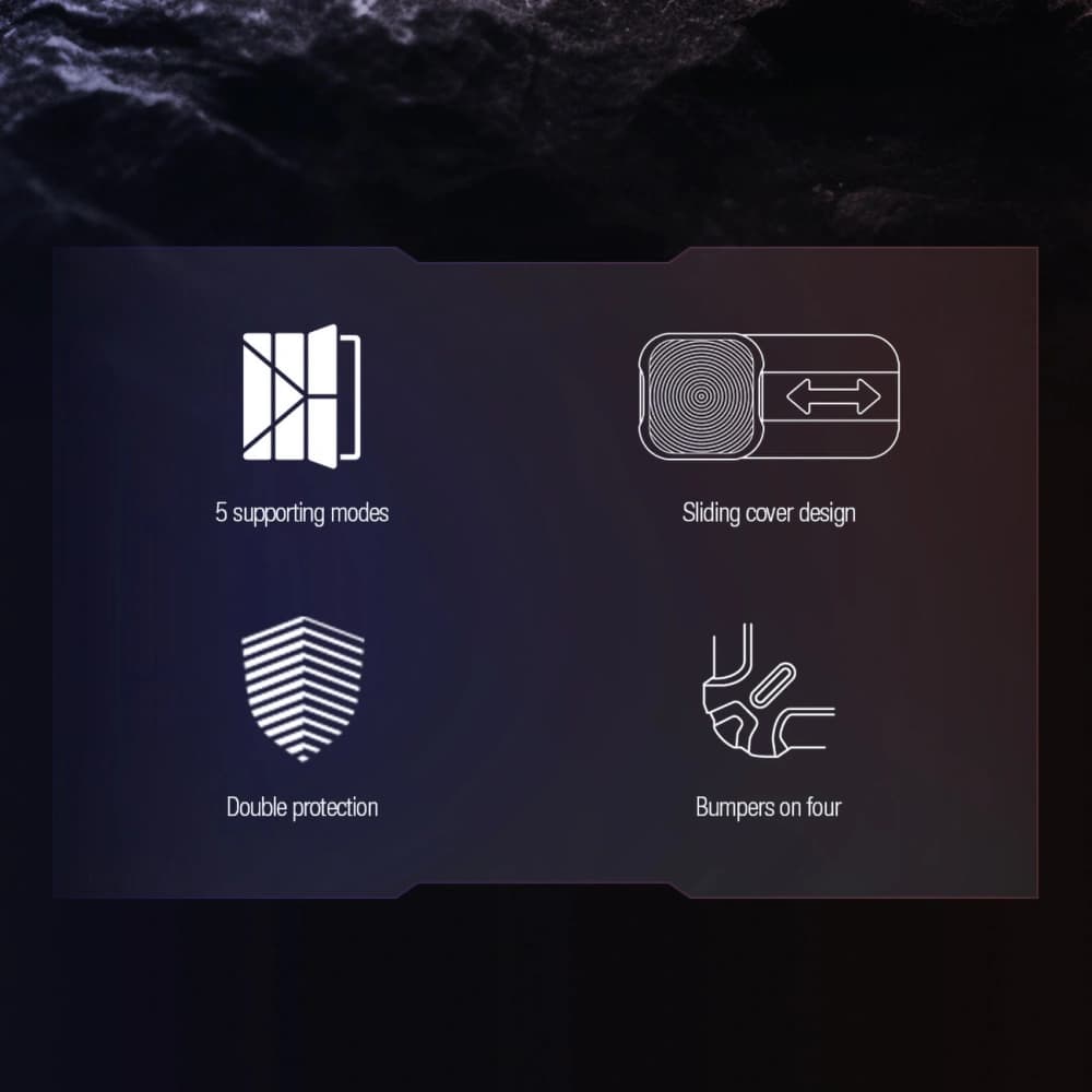 Etui Nillkin Bumper Leather Case Pro Samsung Galaxy Tab S9 Ultra / S10 Ultra negre - 7