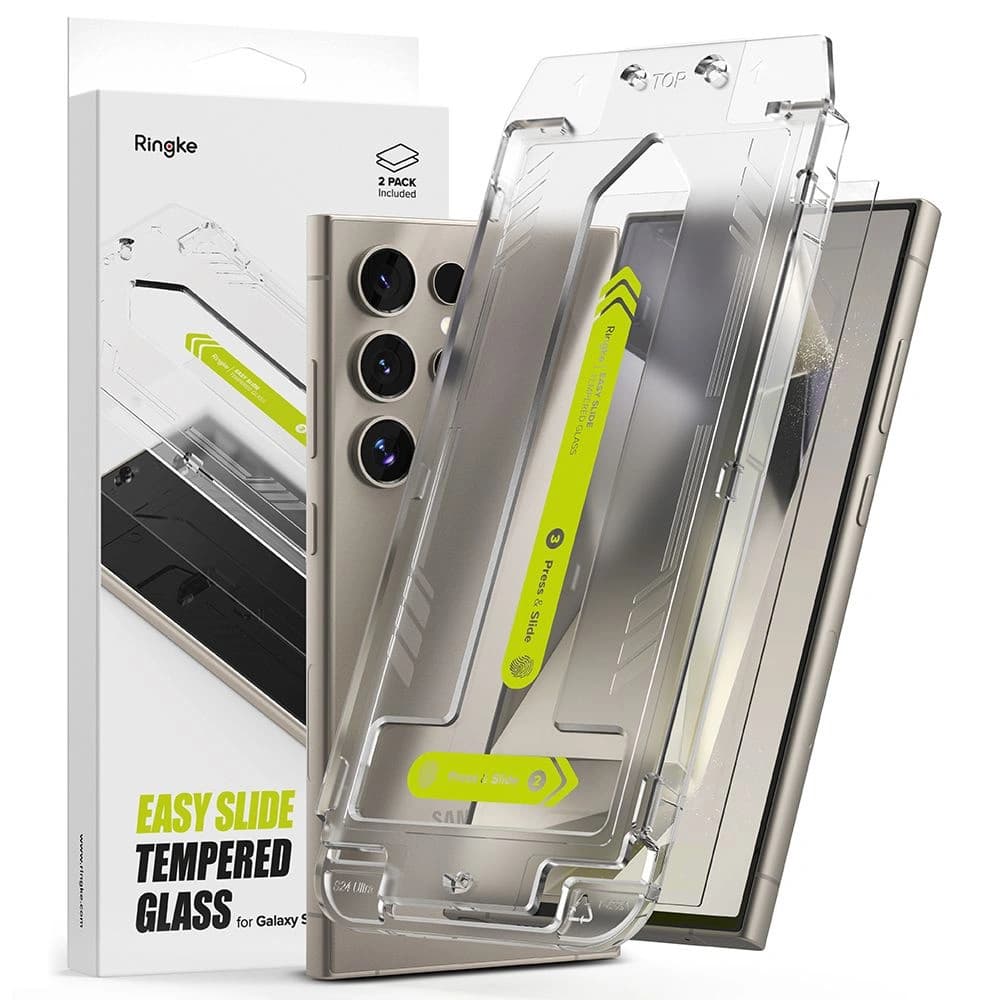 Sticlă securizată Ringke Easy Slide Samsung Galaxy S24 Ultra Clear [2 PACK] - 1