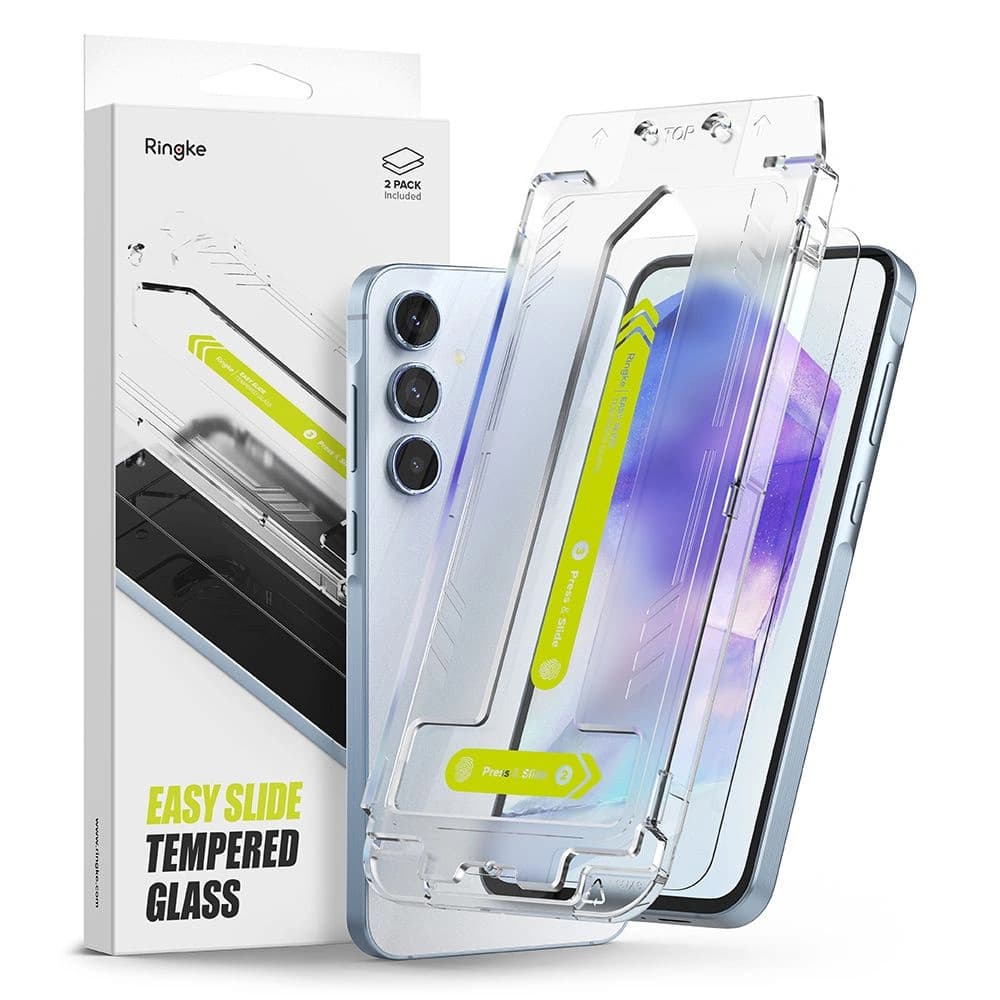 Gehärtetes Glas Ringke Easy Slide Samsung Galaxy A55 5G Klar [2 PACK] - 1