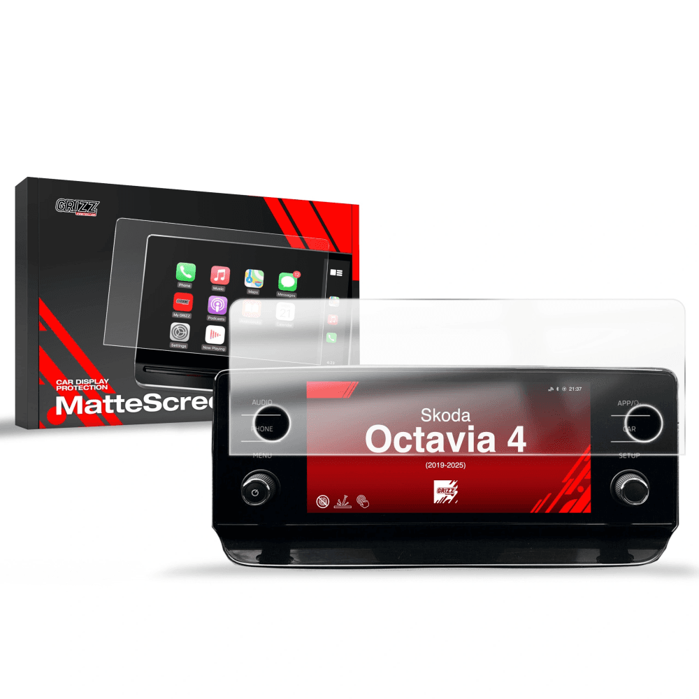 Matte GrizzGlass CarDisplay Protection Skoda Octavia 4 8,25" Swing 2019-2024 - 1