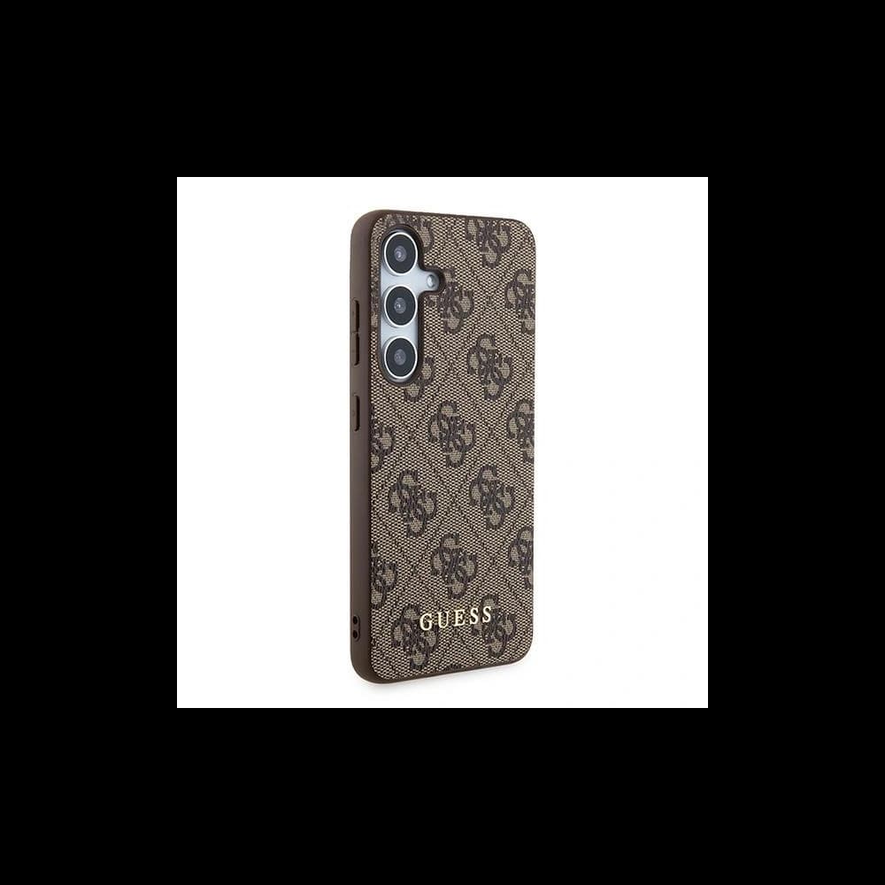 Etui Guess GUHCS24SG4GFBR Samsung Galaxy S24 hardcase 4G Metal Gold Logo brązowy/brown - 4