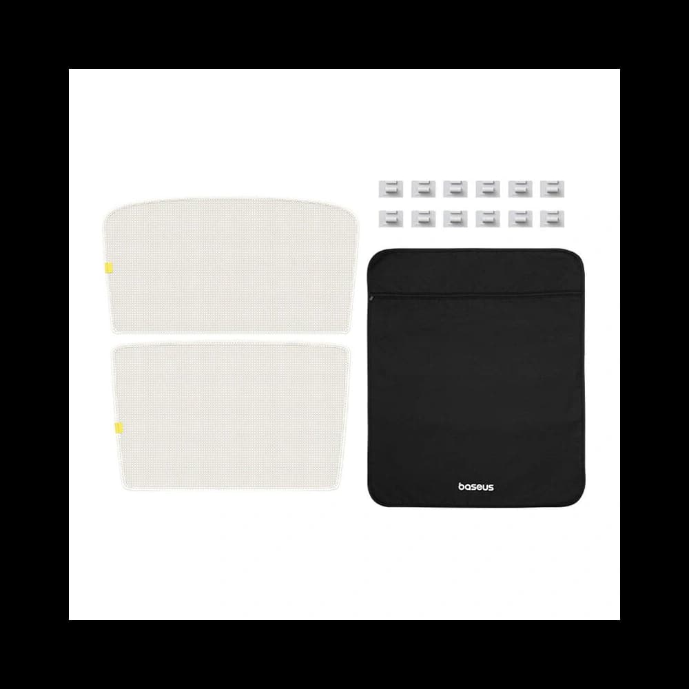 Protecție solară auto cu un singur strat Baseus T-Space pentru Tesla Model 3 albă - 4