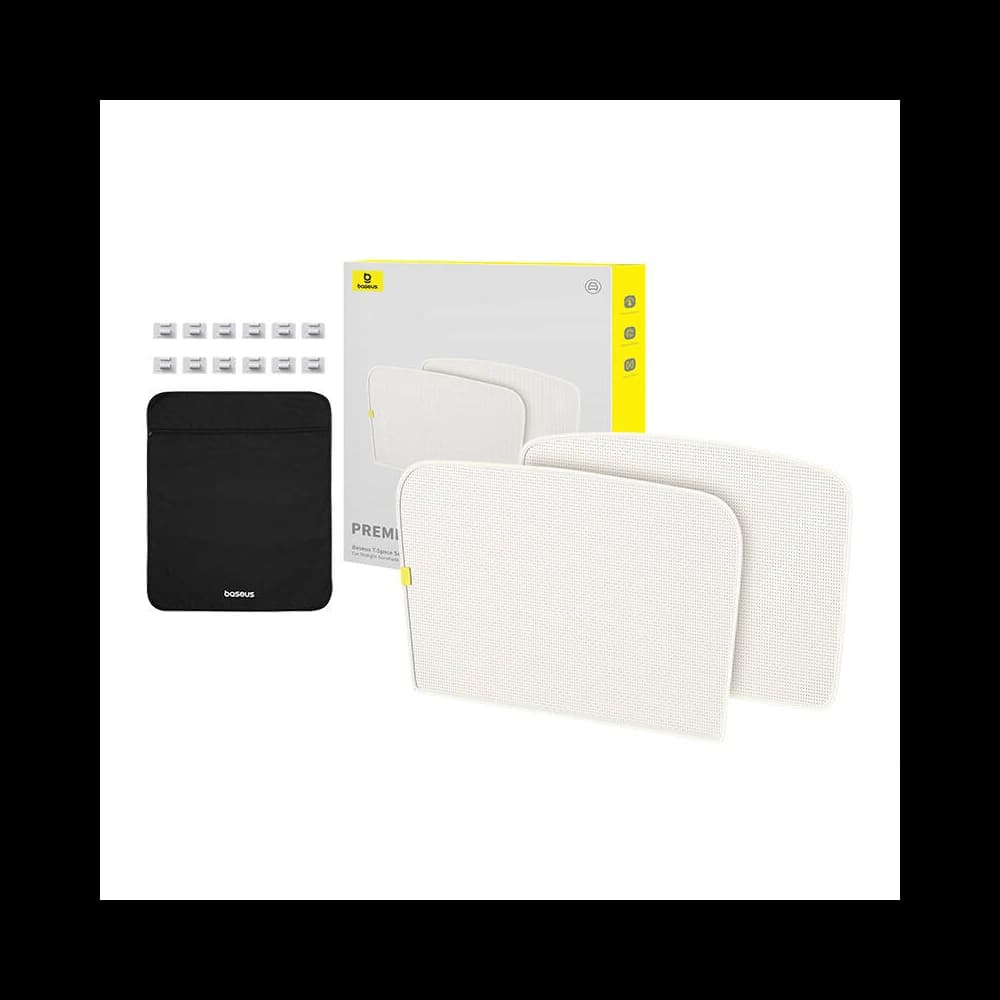 Protecție solară auto cu dublă strat Baseus T-Space pentru Tesla Model 3 albă - 10