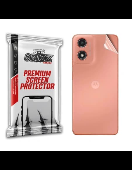 Folie GrizzGlass SatinSkin spate pentru Motorola Moto G04s