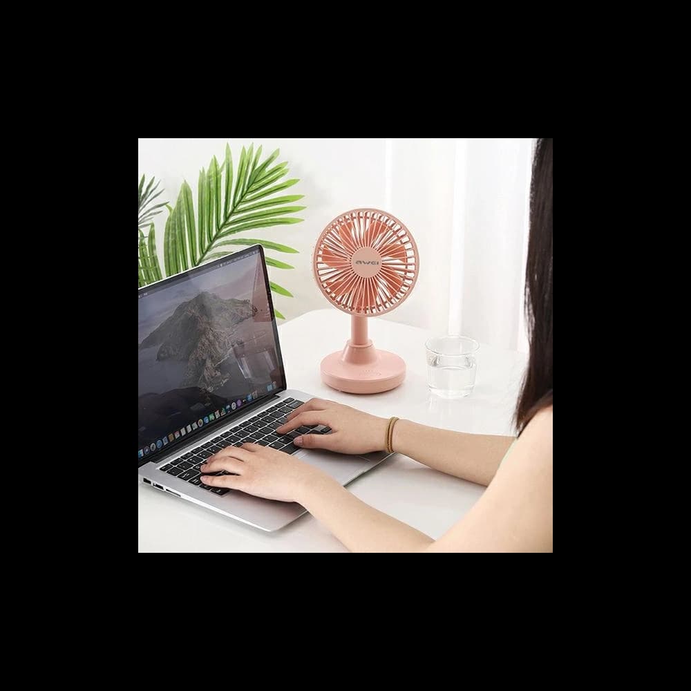 Mini ventilátor AWEI F29 černý/black - 7