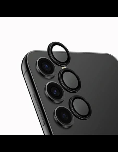 Üveg az UNIQ Optix Aluminium Kamera Lencsevédőhöz Samsung Galaxy S24 éjfekete