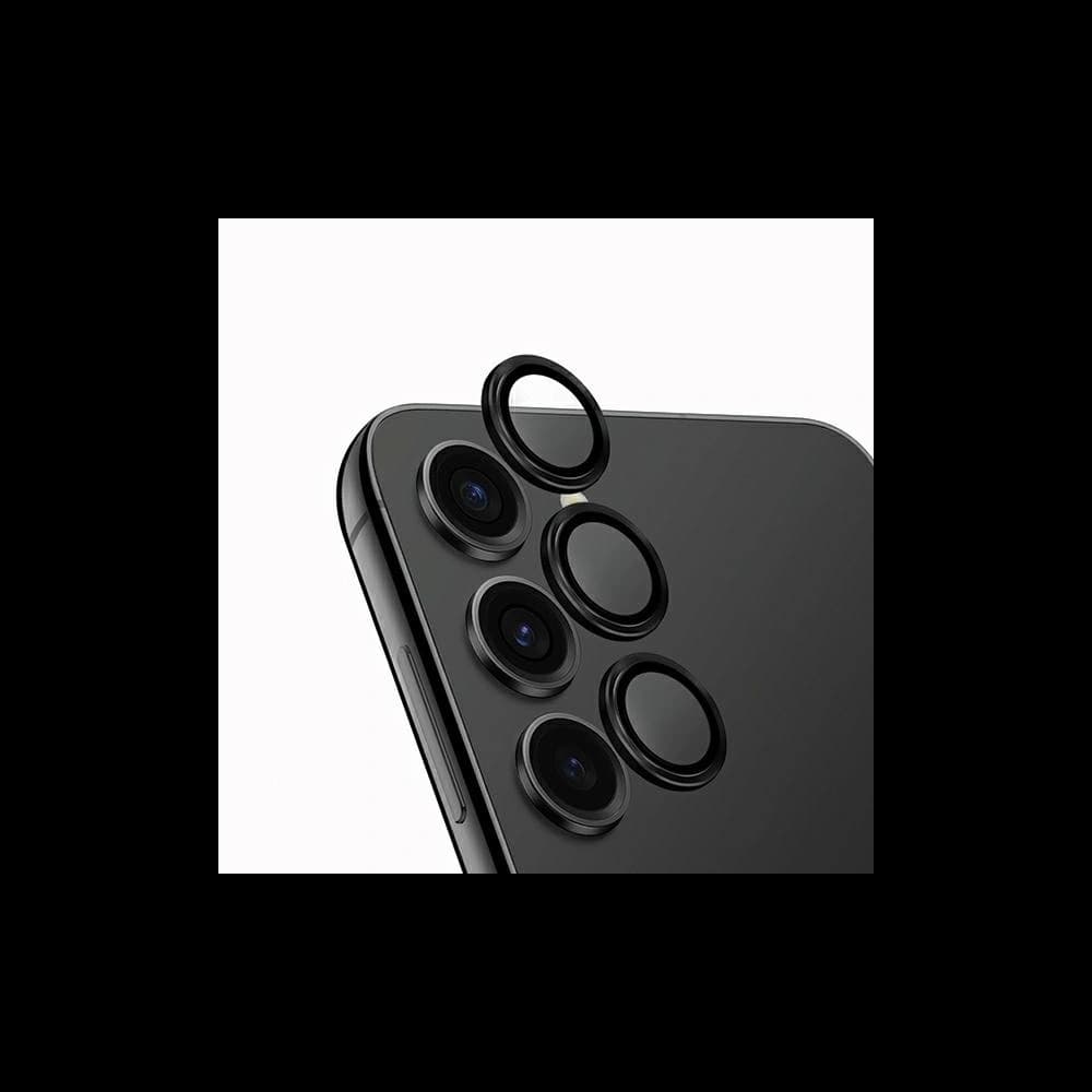 Üveg az UNIQ Optix Aluminium Kamera Lencsevédőhöz Samsung Galaxy S24 éjfekete