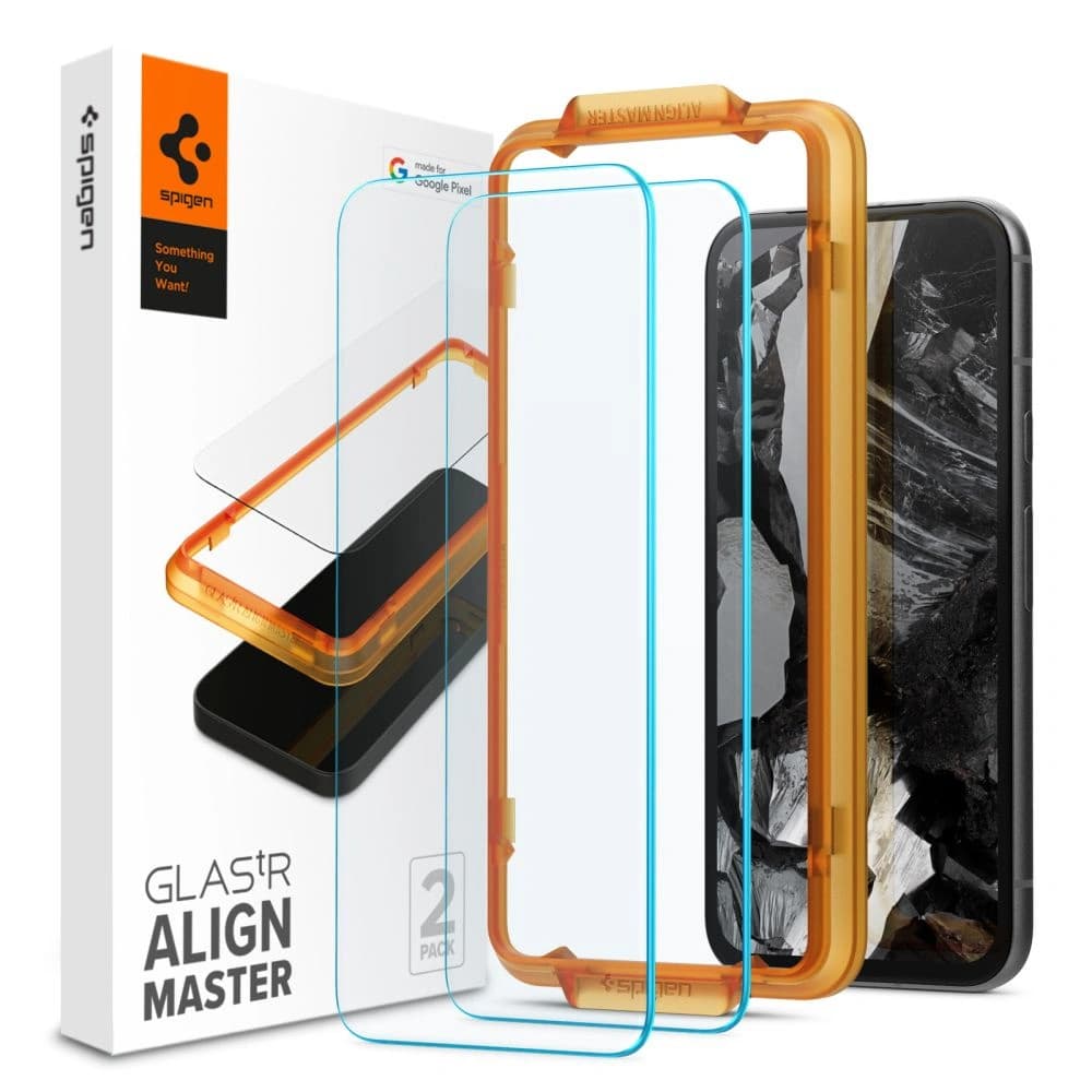 Edzett üveg Spigen GLAS.tR AlignMaster Google Pixel 8a Clear [2 PACK] - 1