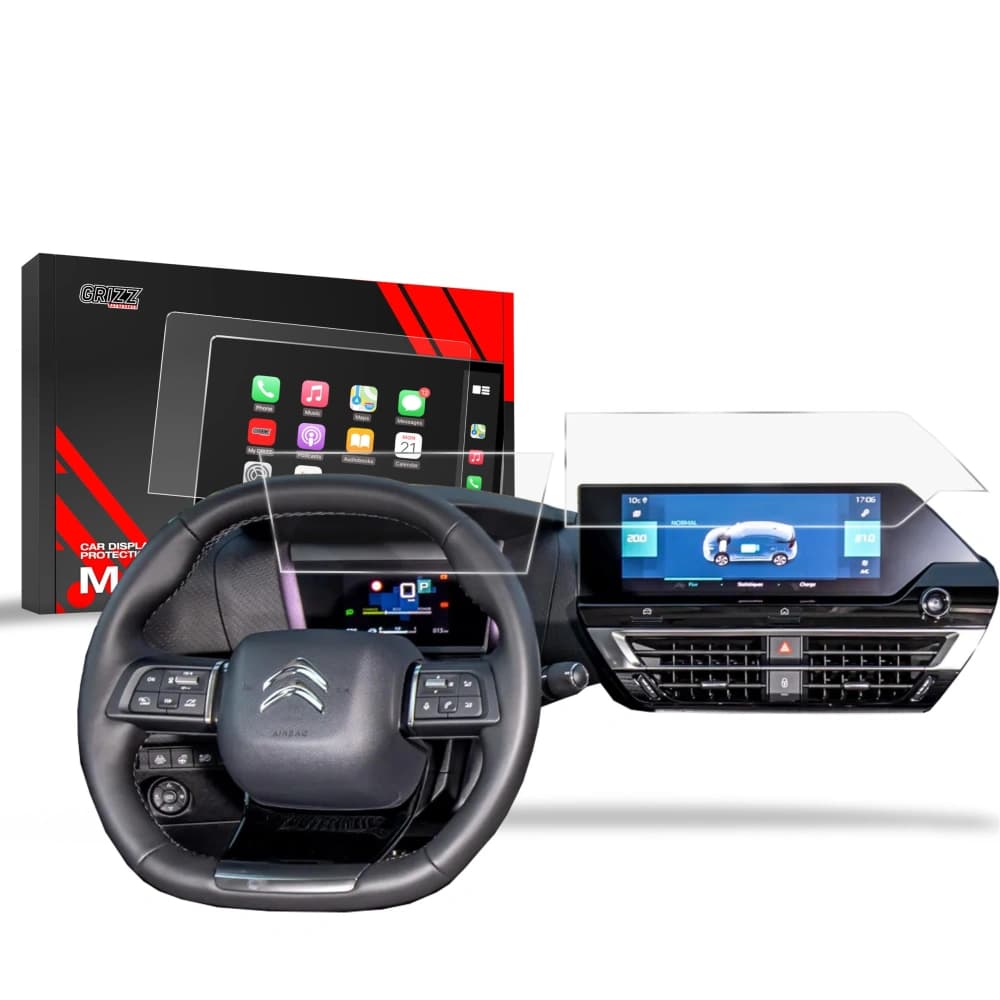Matte GrizzGlass CarDisplay Protection Citroen C4 3 10" 2021-2024 [2in1] - 1