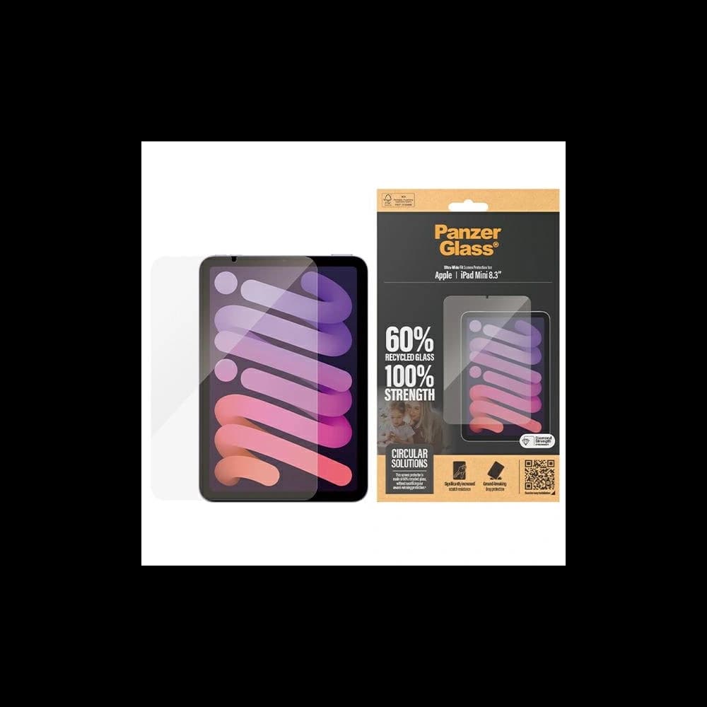 Edzett üveg PanzerGlass Ultra-Wide Fit Apple iPad mini 8.3" 2021 (6. generáció) / iPad mini 8.3" 2024 7gen képernyővédelem