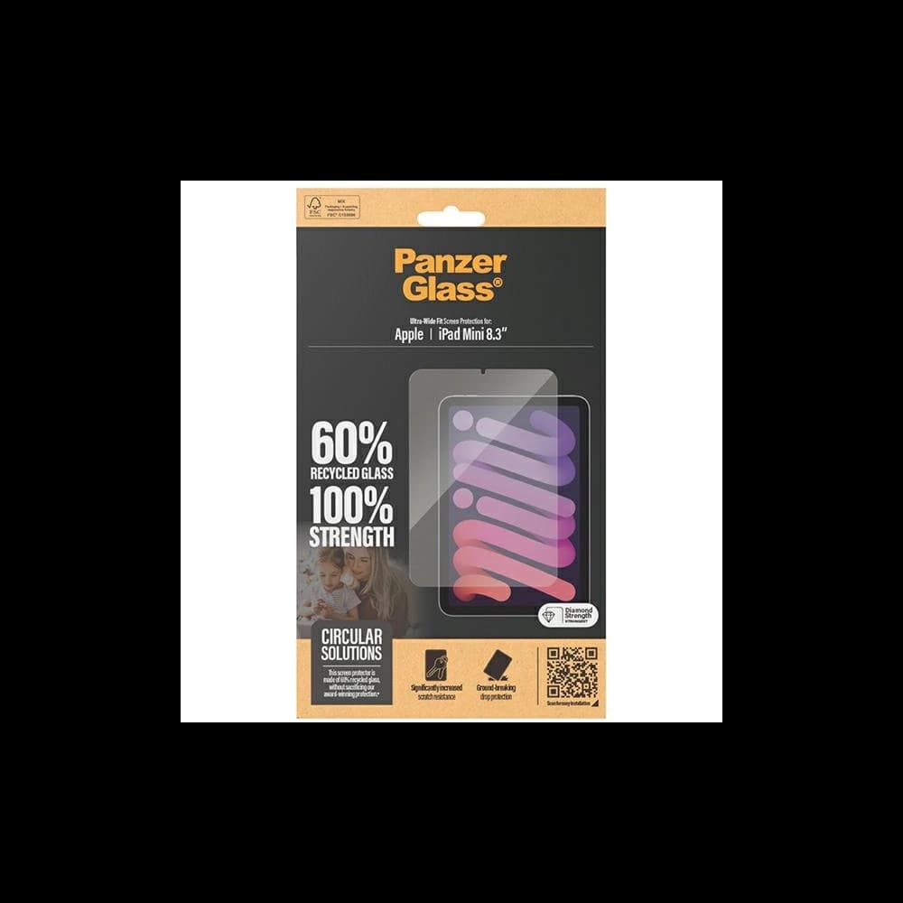 Edzett üveg PanzerGlass Ultra-Wide Fit Apple iPad mini 8.3" 2021 (6. generáció) / iPad mini 8.3" 2024 7gen képernyővédelem - 4
