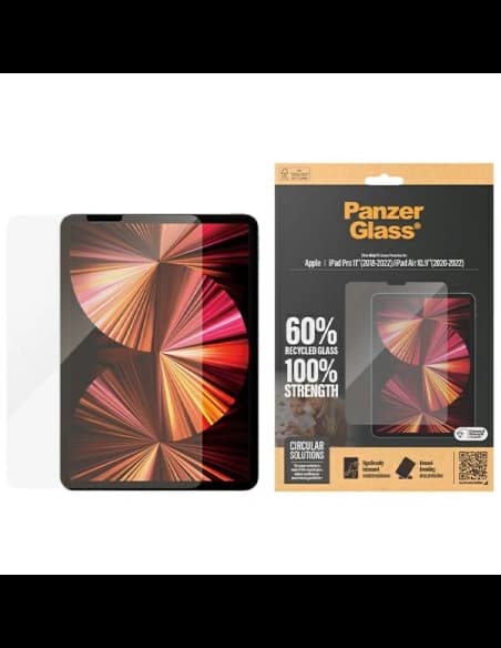 Szkło hartowane PanzerGlass Ultra-Wide Fit Apple iPad Pro 11 2018-2022 (1-4. generacji) / iPad Air 10.9 2020/2022 (4. i 5. generacji) Screen Protection