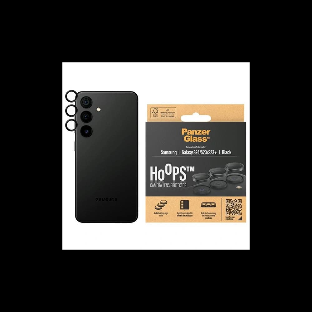 Objektív védő üveg PanzerGlass Hoops Camera Samsung Galaxy S24 fekete/black