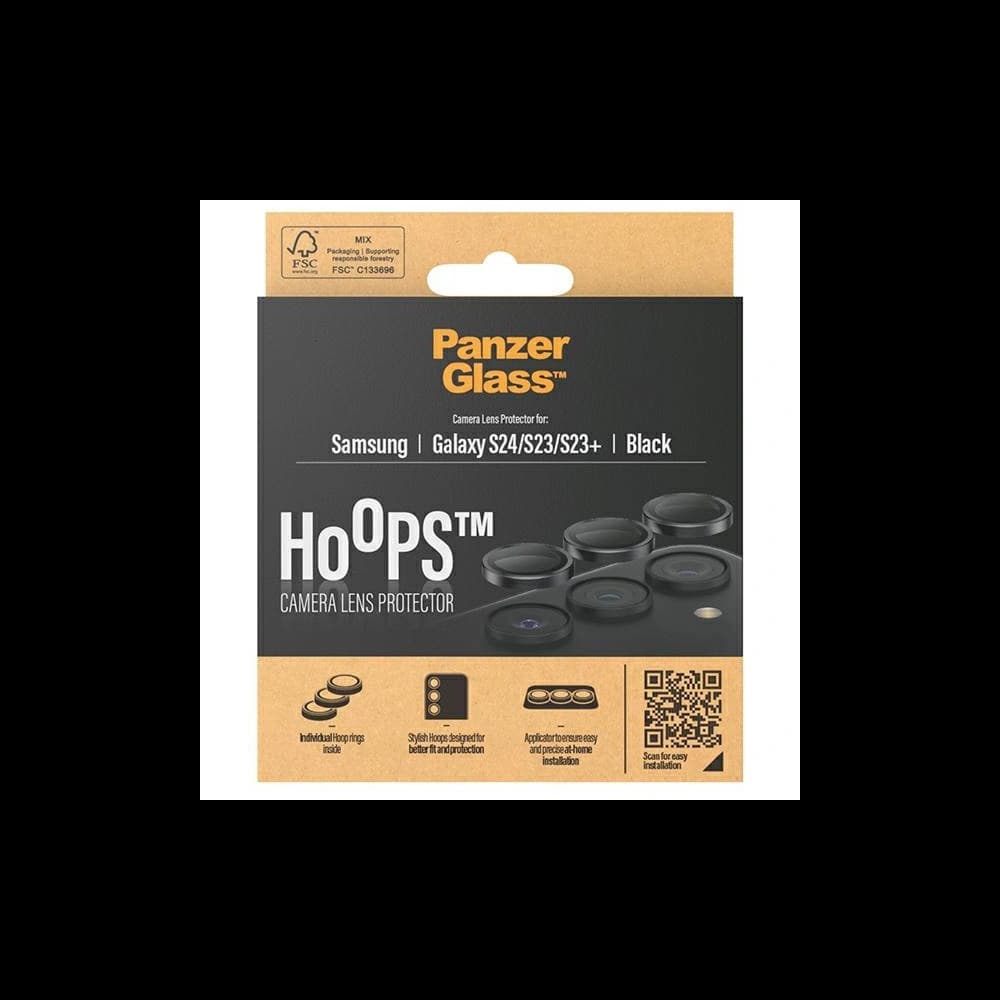 Objektív védő üveg PanzerGlass Hoops Camera Samsung Galaxy S24 fekete/black - 4