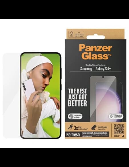 Tvrzené sklo PanzerGlass Ultra-Wide Fit Samsung Galaxy S24+ Plus