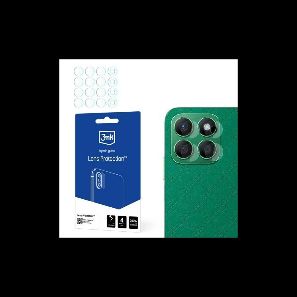 Sticlă hibridă pentru obiectivul aparatului 3MK Lens Protect Honor X8B [4 PACK] - 1