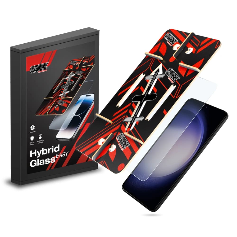 Hybriertes Glas GrizzGlass HybridGlass Easy für Samsung Galaxy S24