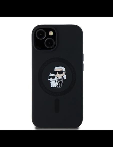 Karl Lagerfeld KLHMN61SCMKCRHK Apple iPhone 11 / XR hardcase Silicone Karl & Choupette MagSafe black