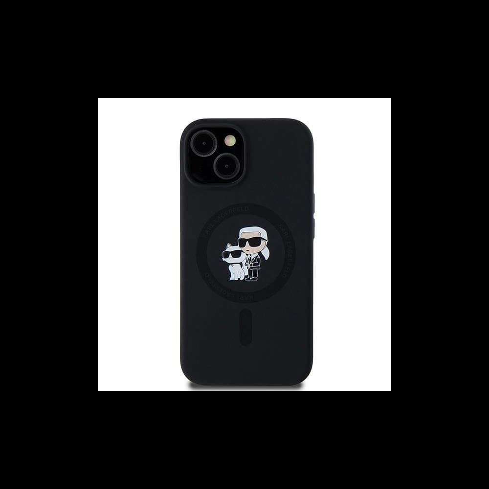 Karl Lagerfeld KLHMN61SCMKCRHK Apple iPhone 11 / XR hardcase Silicone Karl & Choupette MagSafe black