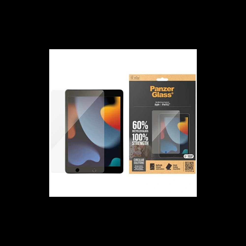 Gehärtetes Glas PanzerGlass Ultra-Wide Fit Apple iPad 10.2 2019/2020/2021 (7., 8. und 9. Generation) - 1