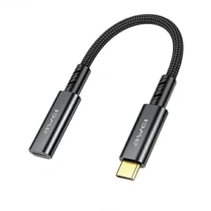 Adapter AWEI CL-216T USB-C / USB-C czarny/black