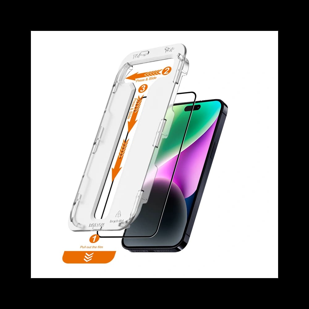 Edzett üveg Crong EasyShield Apple iPhone 14 / iPhone 13 / iPhone 13 Pro [2 PACK] - 1