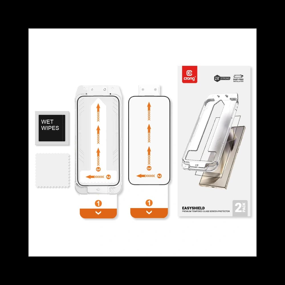 Tvrzené sklo Crong EasyShield Samsung Galaxy S24 [2 PACK] - 3