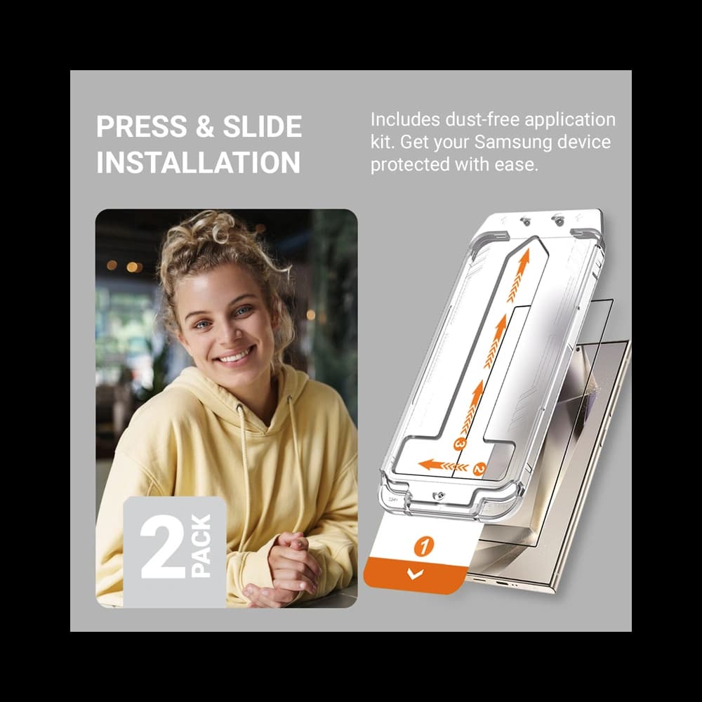 Tvrzené sklo Crong EasyShield Samsung Galaxy S24 [2 PACK] - 4