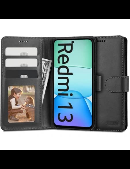 Etui Tech-Protect Wallet Xiaomi Redmi 13 Negru