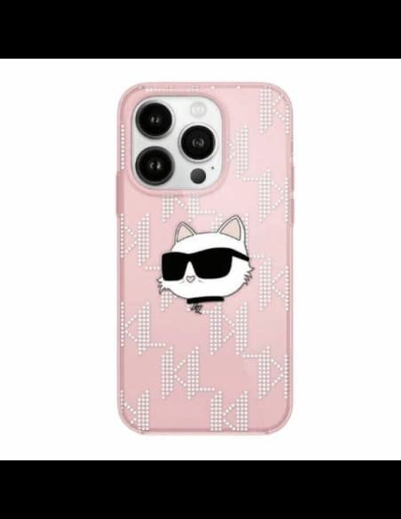 Karl Lagerfeld KLHCN61HKLPCHP Apple iPhone 11 / XR hardcase IML Choupette Head & Monogram pink
