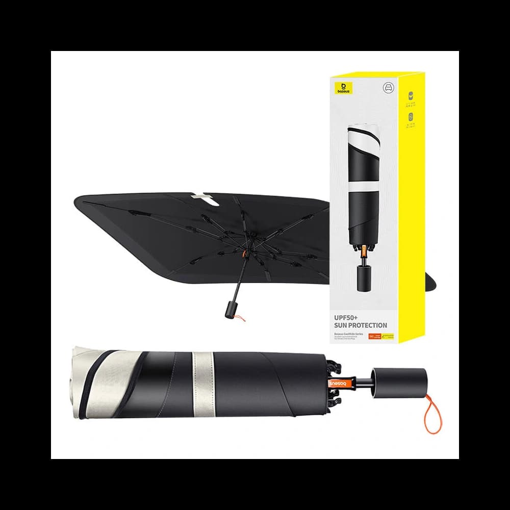 Oslněná clona do auta Baseus CoolRide dvouvrstvá černá - 9