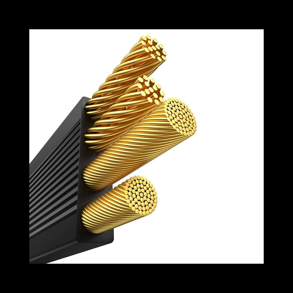 Kábel 3w1 Baseus Free2Draw USB-A / micro USB, Lightning, USB-C 3.5A 1.1m fekete - 6