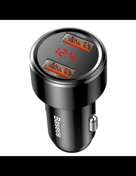 Autós töltő Baseus Magic 2x USB QC 3.0 45W (fekete)
