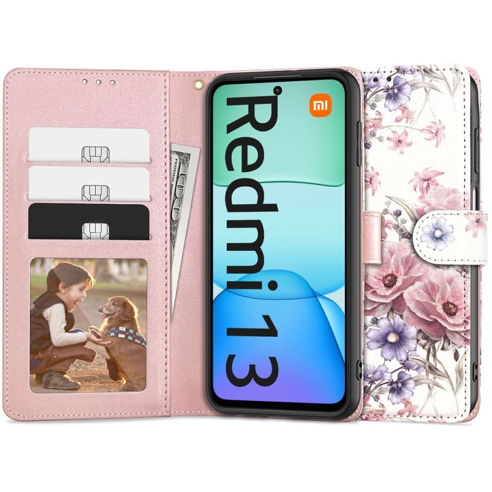 Tech-Protect Wallet Xiaomi Redmi 13 Blossom Flower - 1
