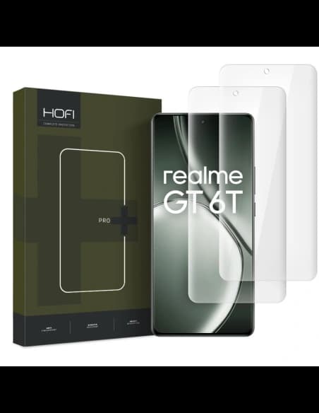 Tvrzené sklo Hofi UV Glass Pro+ Realme GT 6 / GT 6T Čiré [2 PACK]