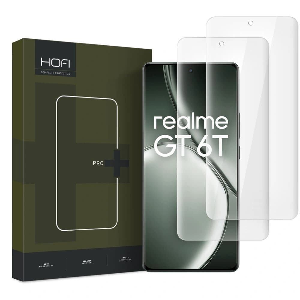 Hofi UV Glass Pro+ Realme GT 6 / GT 6T Clear [2 PACK] - 1