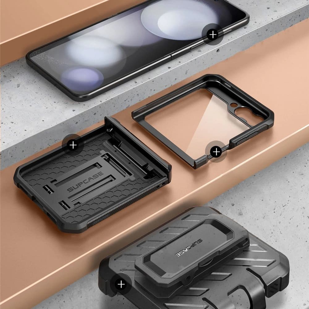 Supcase Unicorn Beetle Pro Samsung Galaxy Z Flip 6 / 7 FE Black - 3