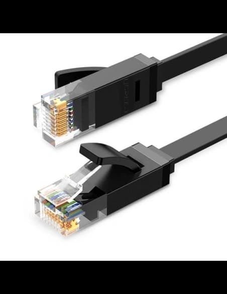 UGREEN Ethernet RJ45 lapos hálózati kábel, Cat.6, UTP, 8m (fekete)