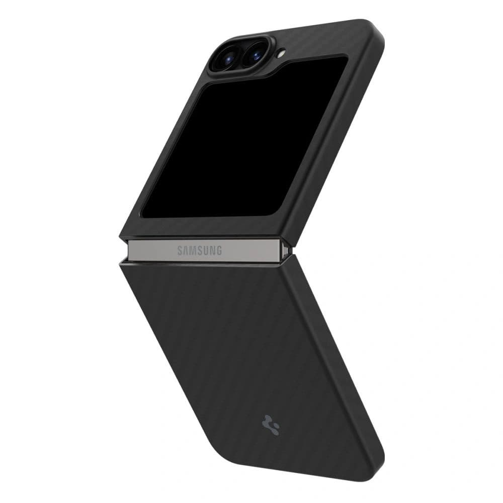 Case Spigen Airskin Samsung Galaxy Z Flip 6 / 7 FE Aramid Schwarz - 3