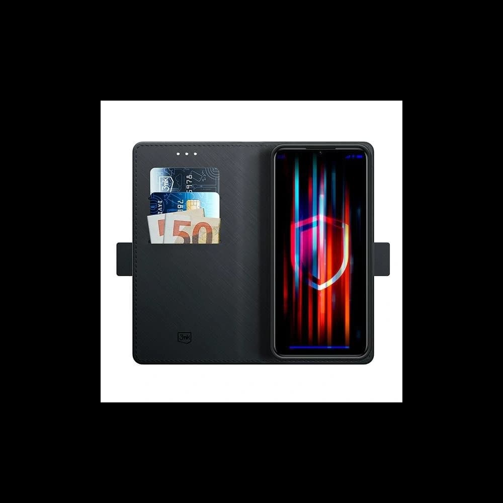 Etui cu clapetă 3MK Wallet Case Realme C35 negru/black - 2