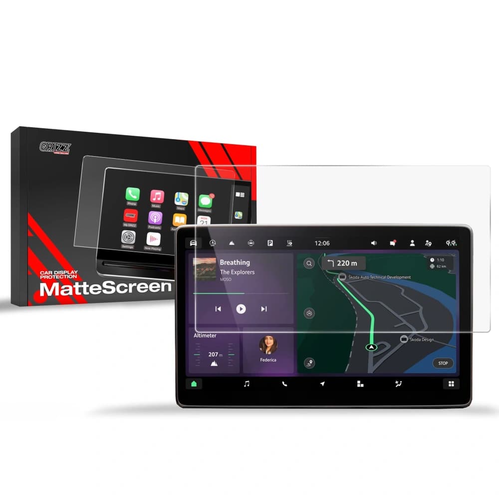 Folia matowa GrizzGlass CarDisplay Protection do Skoda Octavia 4 10" Facelift (2024-2025) - 1