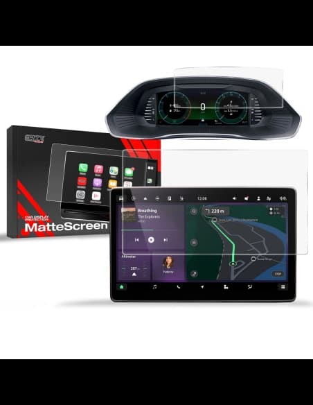 Folia matowa GrizzGlass CarDisplay Protection do Skoda Octavia 4 10" Facelift (2024-2025) [2w1]