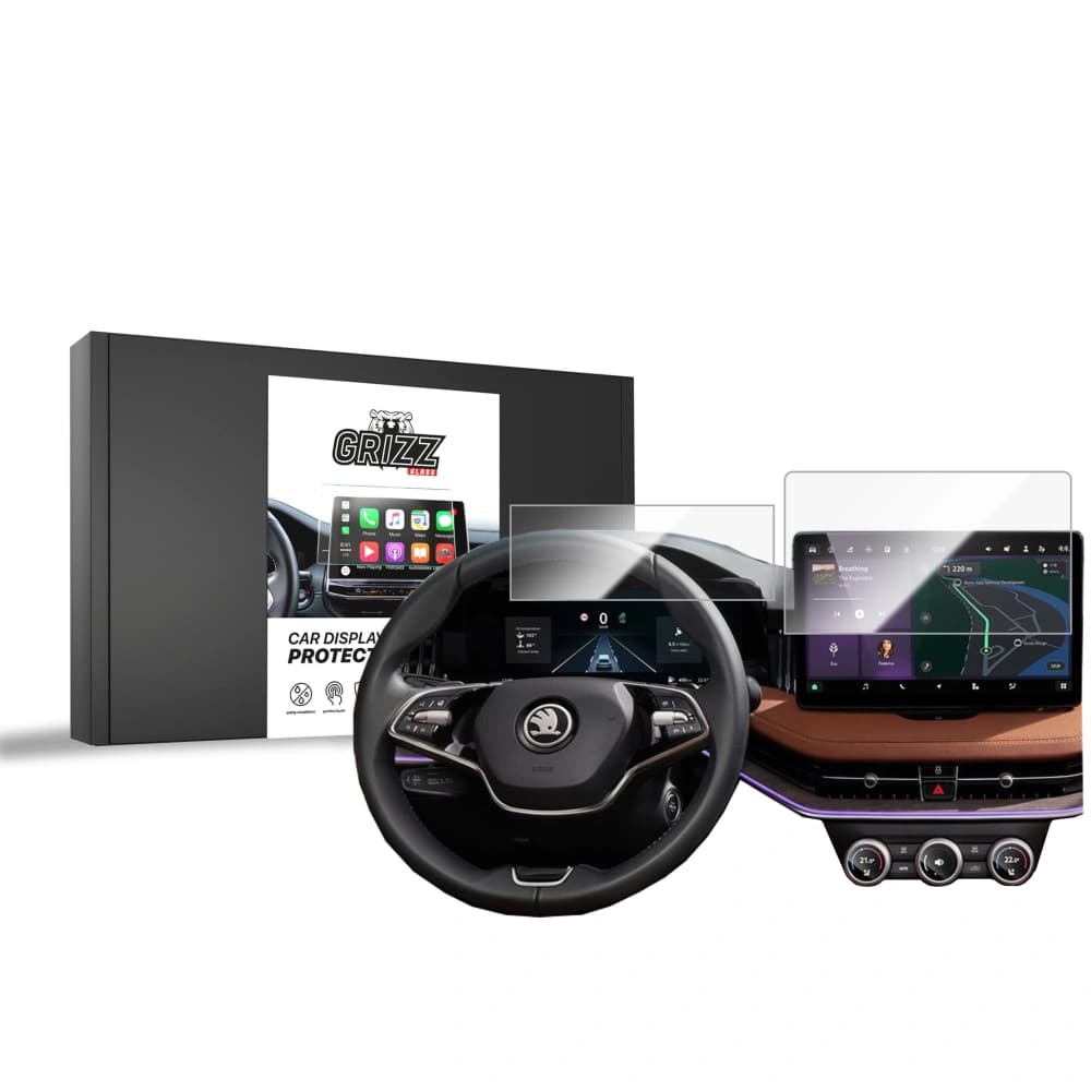 Folia ceramiczna GrizzGlass CarDisplay Protection do Skoda Kodiaq 2 10" 2024-2025 [2w1] - 1