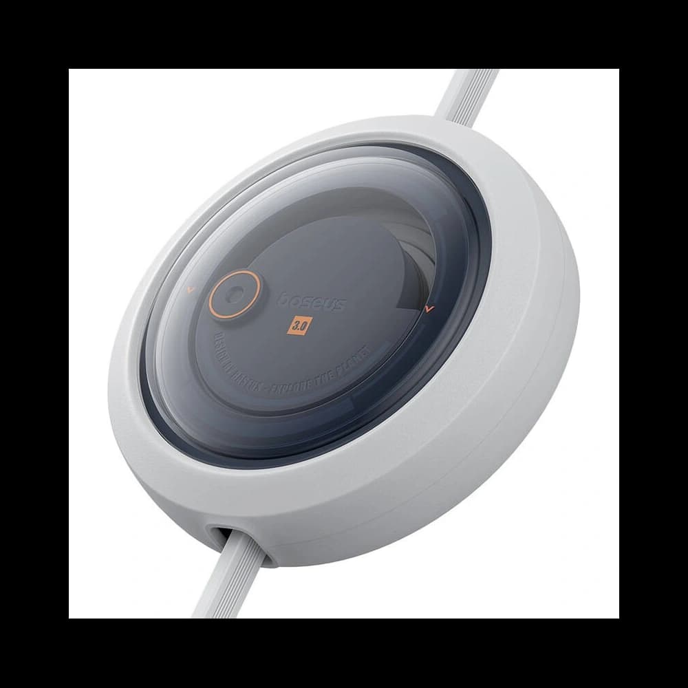 Kábel 3w1 Baseus Free2Draw USB-A / microUSB, Lightning, USB-C, 100W, 1.1 m (fehér) - 4