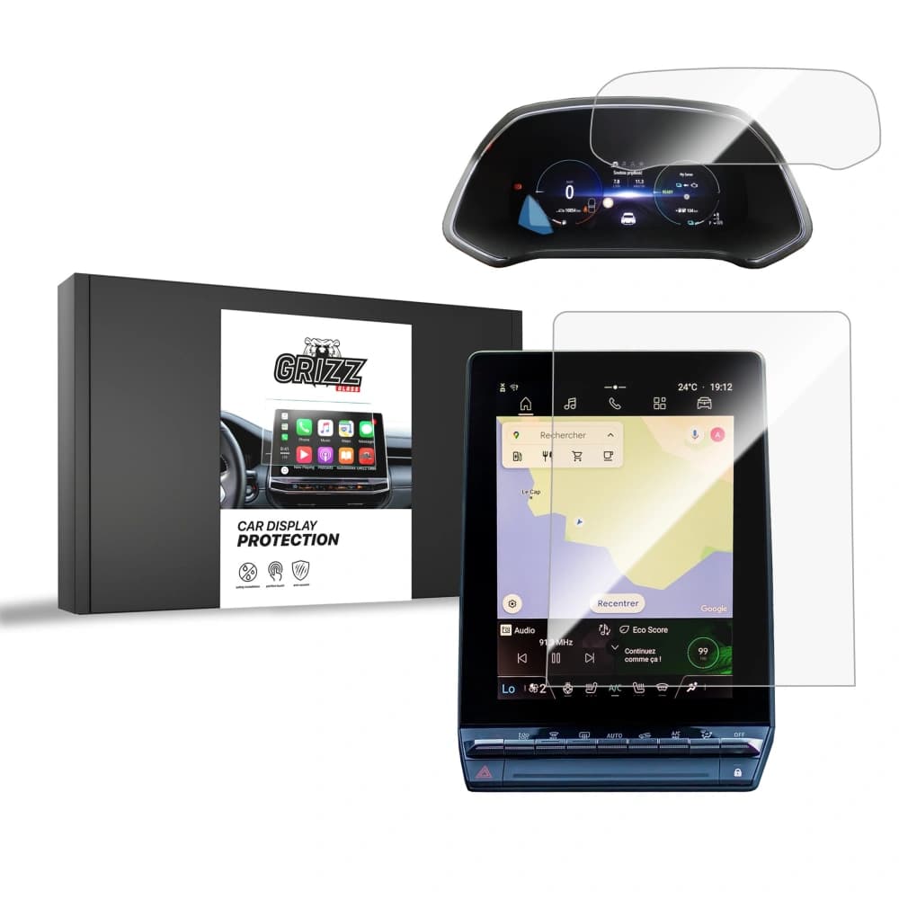 Ceramic GrizzGlass CarDisplay Protection Renault Symbioz 10,4" 2024-2025 [2in1] - 1