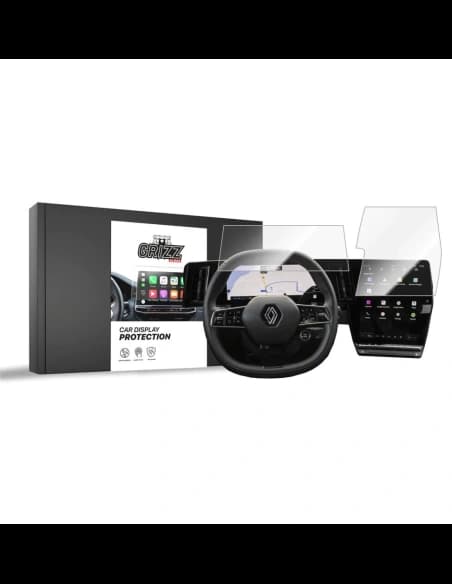 Ceramic GrizzGlass CarDisplay Protection Renault Scenic E-Tech 12" 2024-2025 [2in1]