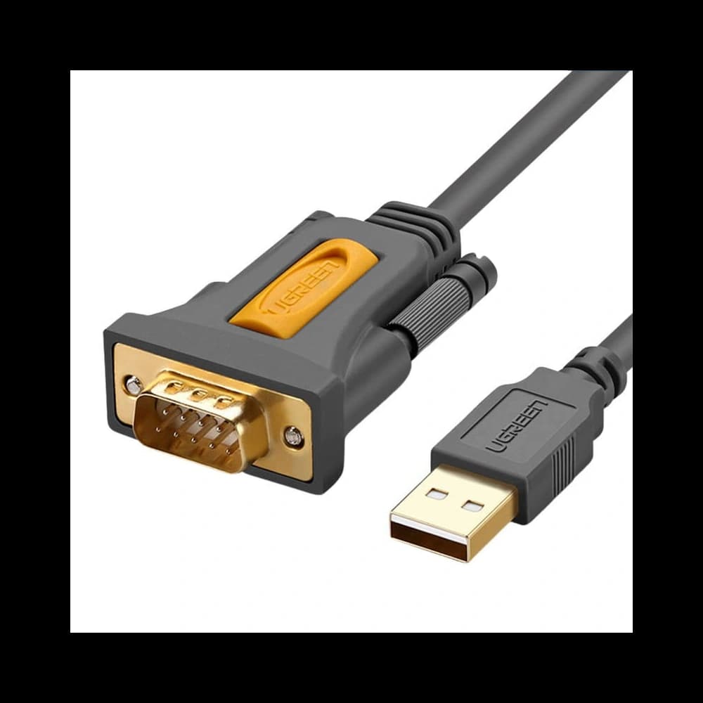 Kabel UGREEN CR104 USB-A na DB9 RS-232, 1m černý - 1